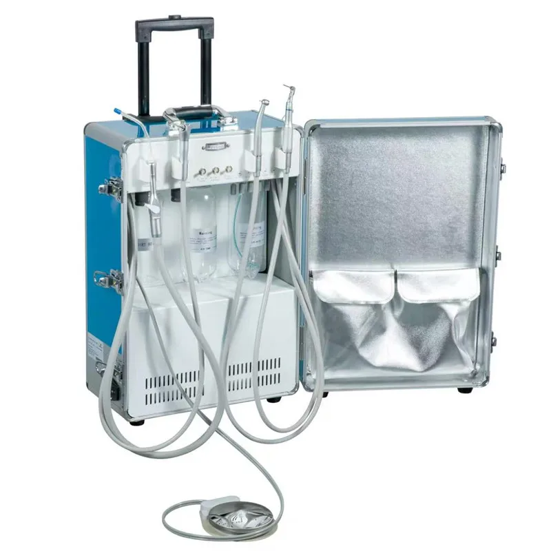 

Mobile Dental Unit with Built-in Air Compressor Suction for Veterinary Pet Medical Dental Tal Supply