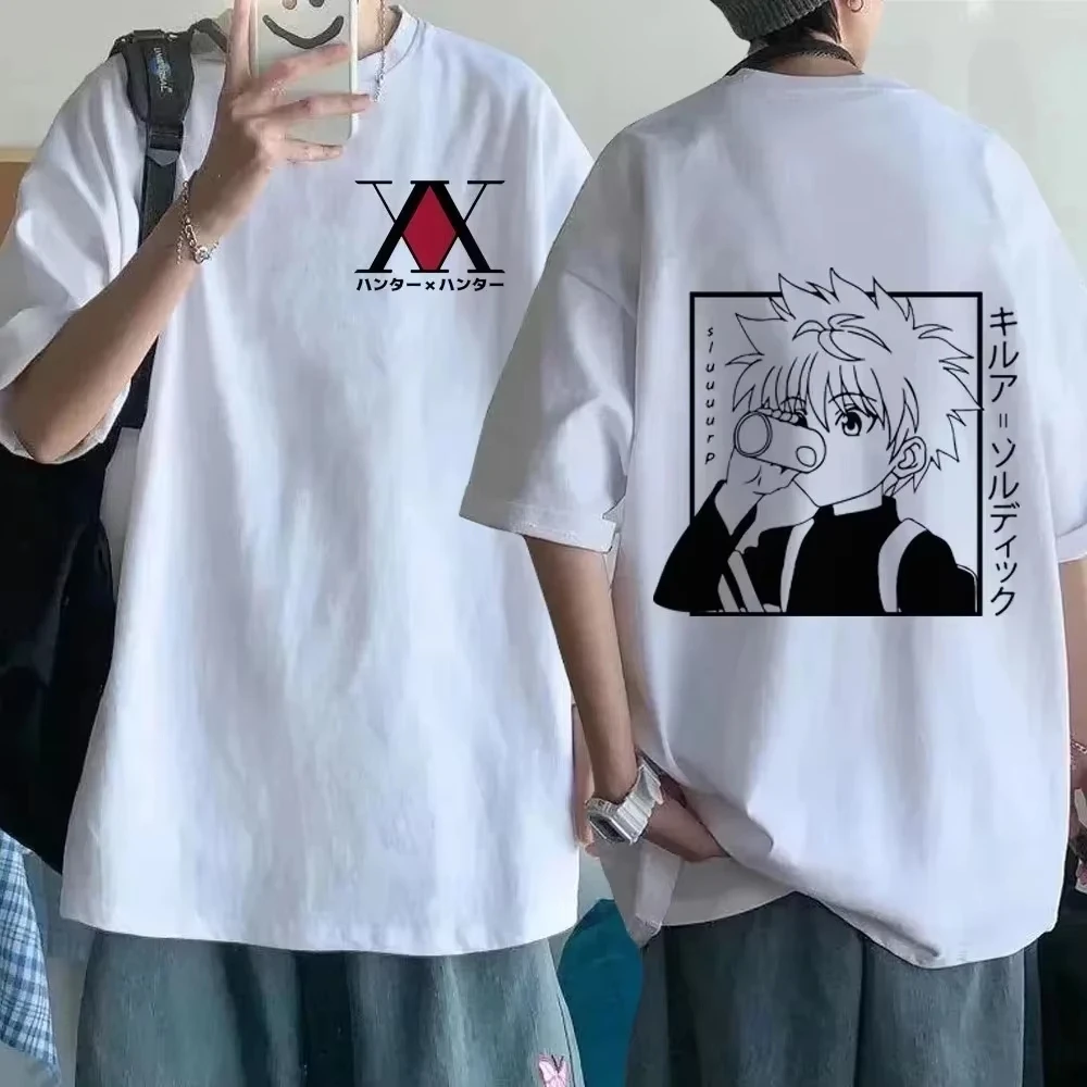 

2025 Summer new Men's Women's Top Kawaii Hunter X Hunter Killa Zoldyck Casual Comic Street T-Shirt Clothing