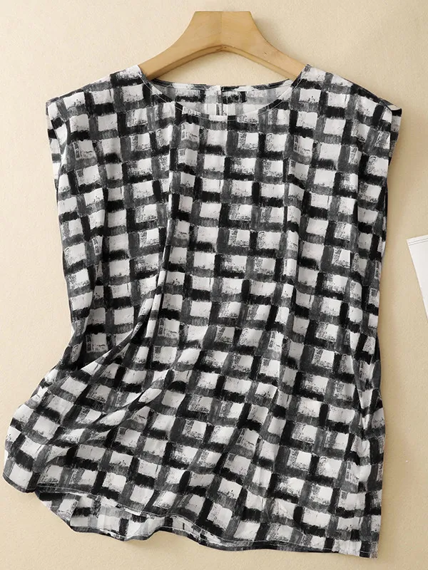 

Loose Casual Oversized Korean Artistic Style Sleeveless Women's T-shirt Breathable Comfortable Summer Fashion plus Size Top