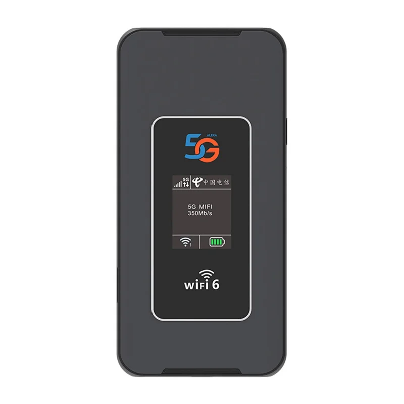 A69Z 5G Router Wifi Saku 8000Mah Wi-Fi 6 5G Dual Band 1800Mbps Layar Warna Hotspot Seluler 5G/4G LTE Router Portabel UE