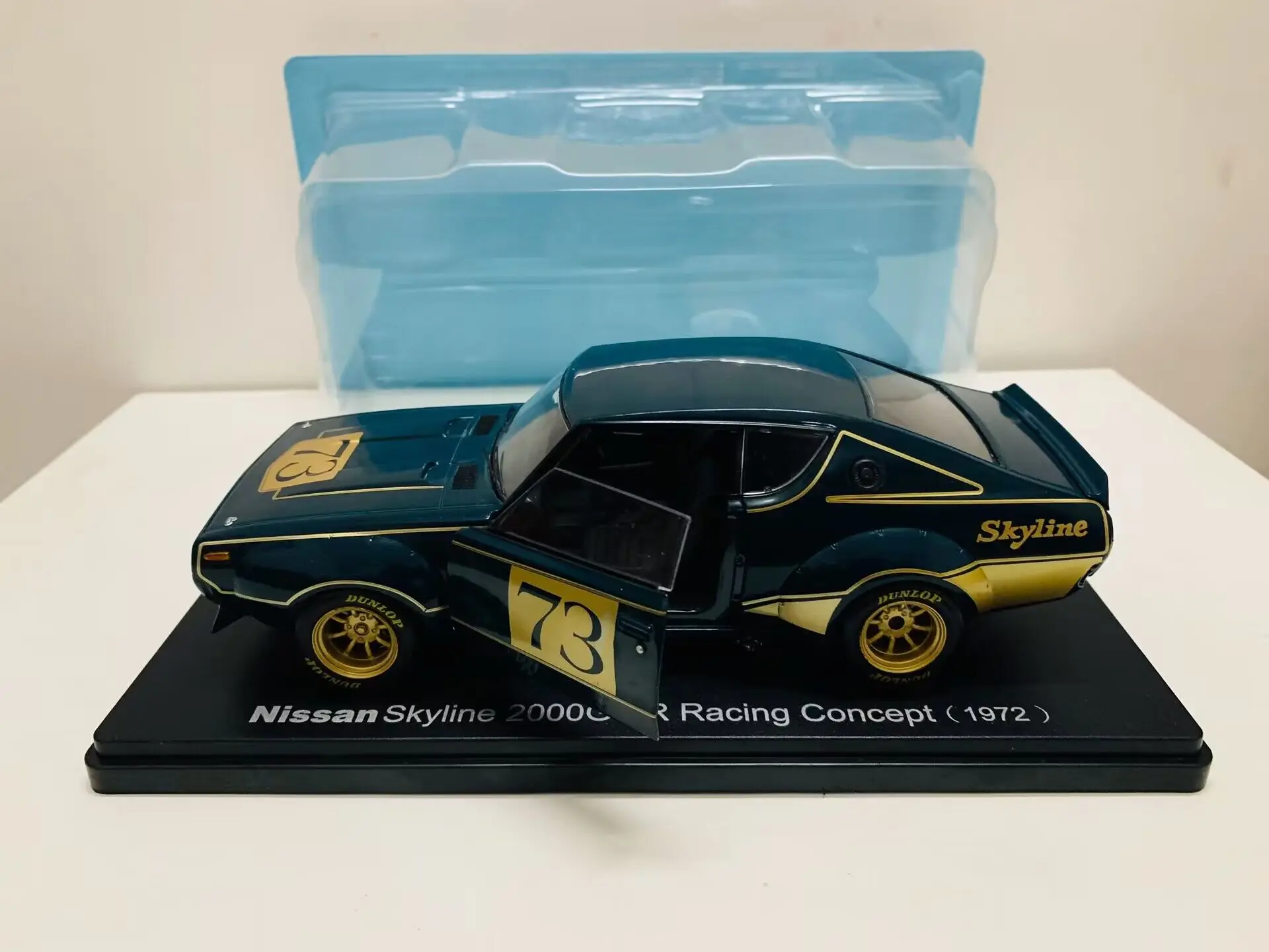 Skyline 2000GT-R Racing Concept 1972 #73 2 Open Door 1:24 Scale Die-Cast Model Car New