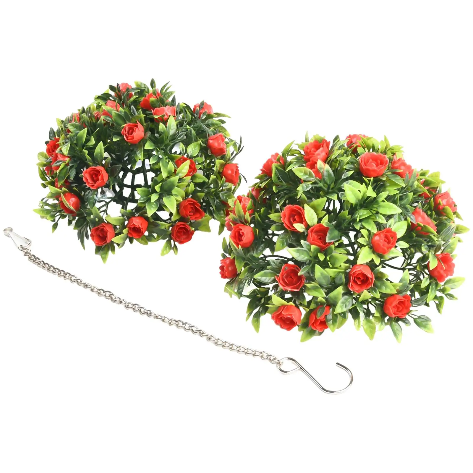 Hot Sale Practical Home Garden Grass Ball Landscaping 1pc 20/25cm Topiary Hanging Wedding Artificial Basket Plant