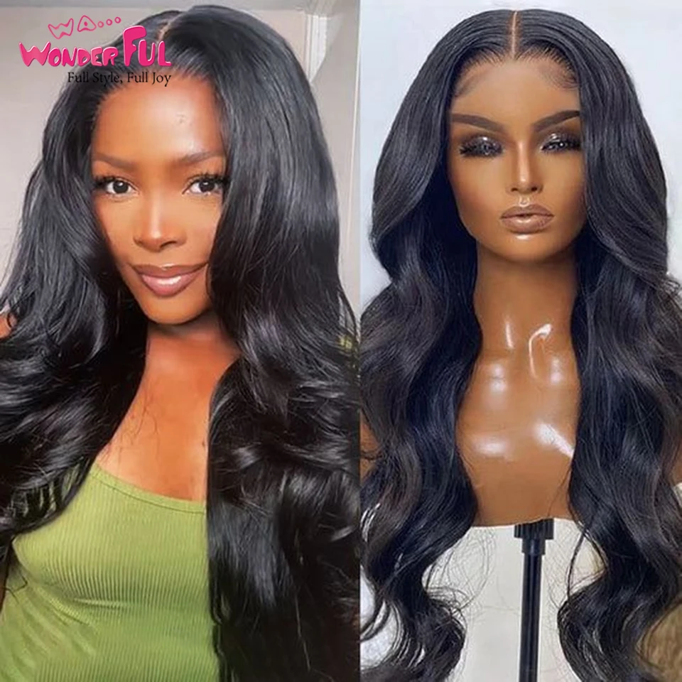 

Wonderful 13*4 Lace Wig Brazilian Remy Hair 1B# Body Wave Lace Long Wigs Human Hair Wig Nature For Black Women Lace Wigs