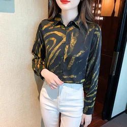 Stylish Women's Blouse for a Chic Look Fashion printing Women's shirts 2024 Spring Summer tops blusa mujer