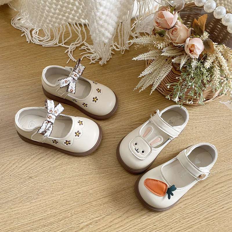 

Toddler Girls Princess Style Leather Shoes 2026 New Summer Kids Mary Jane Flats Soft Sole Classic Elegant School Party Wedding