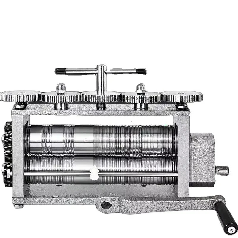 Parti per stampaggio personalizzate Laminatoio manuale Oro Argento Pressa Macchina per oreficeria