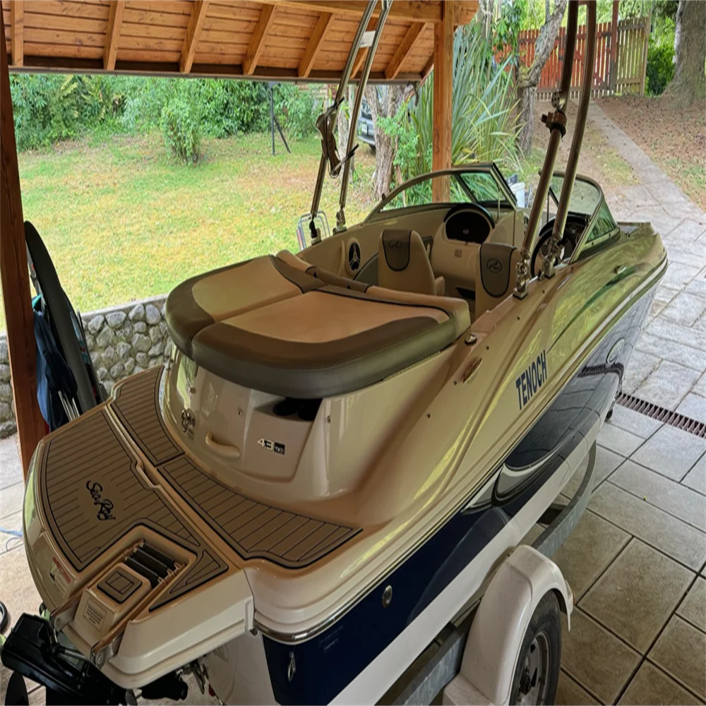 

2010 Sea Ray 185 Sport Swim Platform Cockpit Pad Boat EVA Foam Teak Flooring Mat SeaDek MarineMat Gatorstep Style Self Adhesive