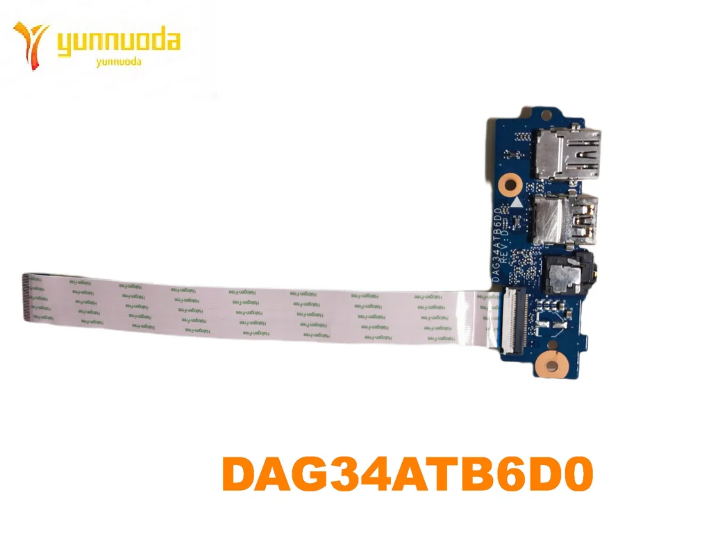 

Оригинальная USB-плата для HP Pavilion 15-AU 15-AU020WM, аудиоплата + кабель DAG34ATB6D0, протестирована, хорошая, бесплатная доставка
