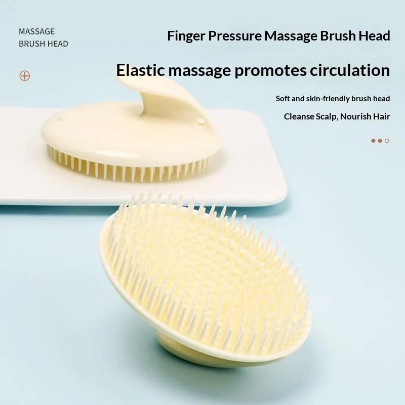 Soft Silicone Scalp Massager Shampoo Brush Wet Dry Use Hair Washing Scrubber Head Massage Exfoliating Bath Hair Care Comb