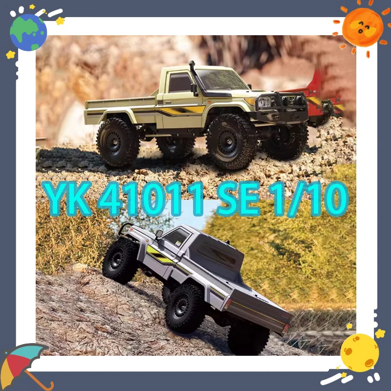 

Yk 41011 Se, масштаб 1/10, 4WD, пикап, дистанционное управление, матовый радиоуправляемый автомобиль, внедорожный альпинистский автомобиль с блокировкой дифференциала, двойная скорость