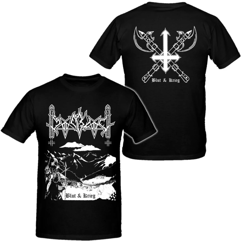 T-shirts HOT Moonblood Band pour hommes, style Hip Hop Heavy Metal, en coton, unisexe, manches courtes, mode estivale, tee-shirt de marque vintage