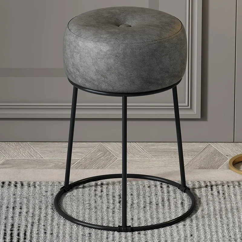 

Dresser White Lamb Wool Dining Chair Luxury Leisure Stool Living Room Furniture Home Luxury Stool Restaurant Chair Kitchen