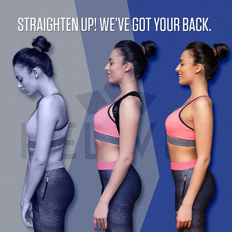 Back Posture Corrector Shoulder Lumbar Brace Spine Support Belt Adjustable Adult Corset Relieve Pain Posture StrapsBody Health - view 3