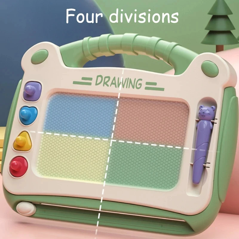 Tablero de dibujo magnético para niños, almohadilla de escritura colorida para bebés, herramienta de dibujo de Graffiti, juguetes educativos Montessori, regalos