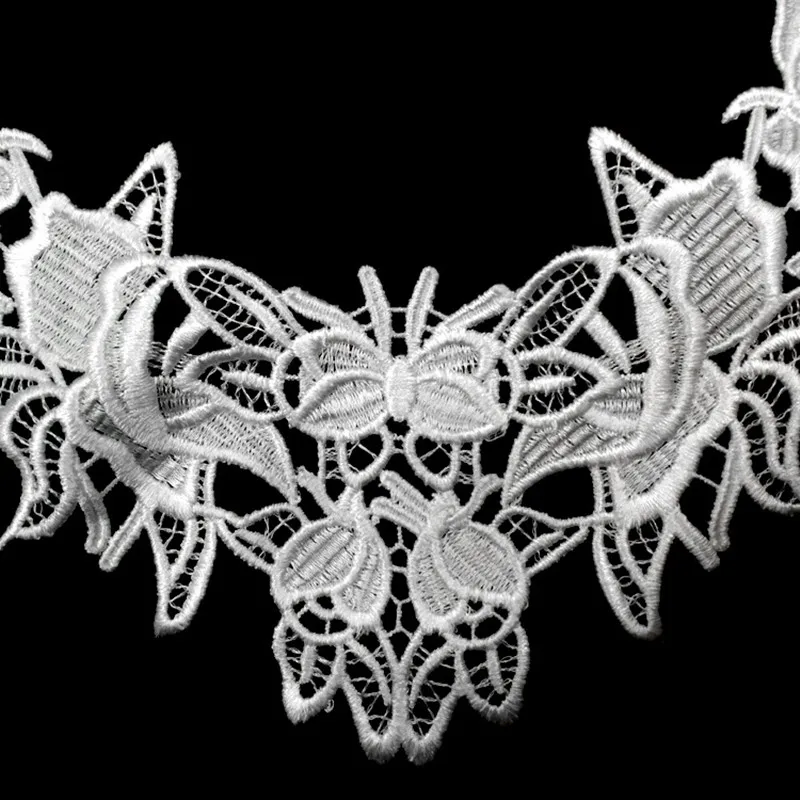 Water-soluble lace collar embroidery embroidery polyester silk hollow corsage collar flower false collar DIY handmade accessorie
