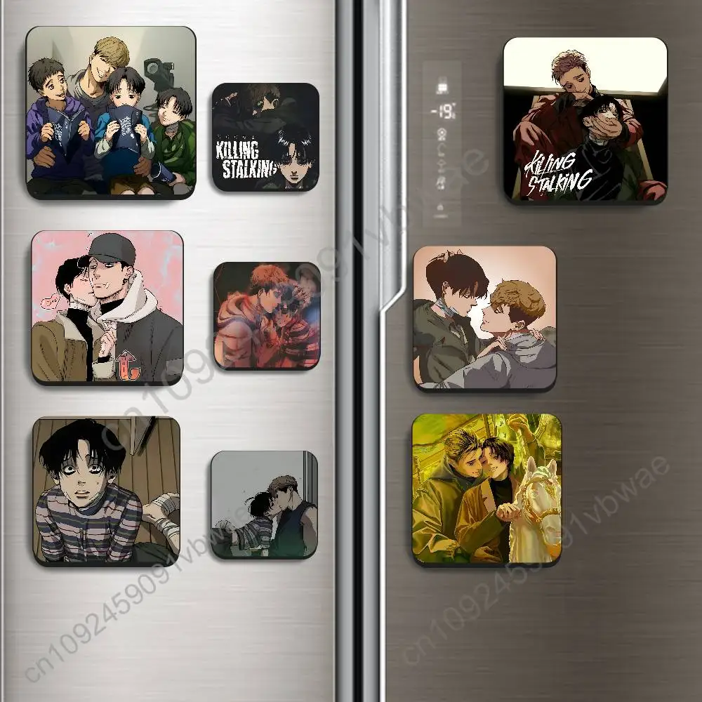 Yoon Bum Killing Stalking Oh Sangwoo BestSelling Refrigerator Magnetic Sticker Fridge Magnets Adhesive to Metal Surfaces Leaves