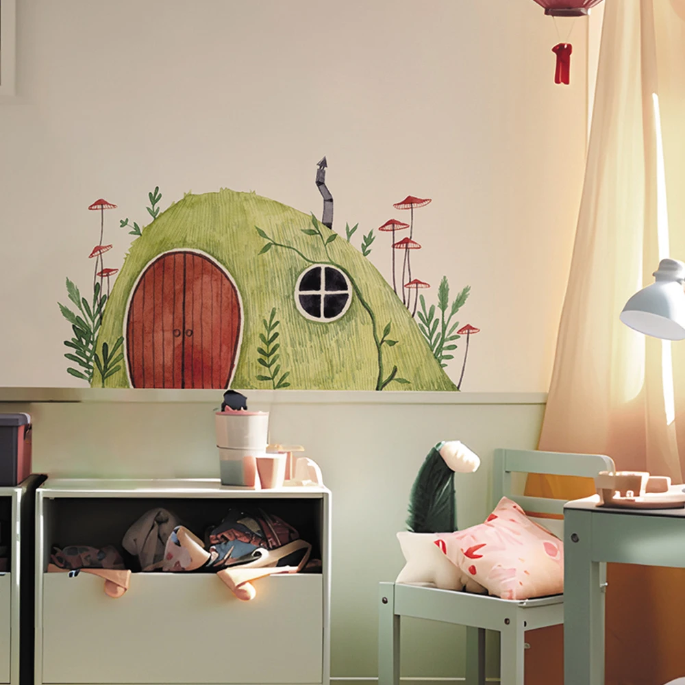 Boho Fabric Mushroom House  An - đánh giá và giá Baby Nursery Fabric