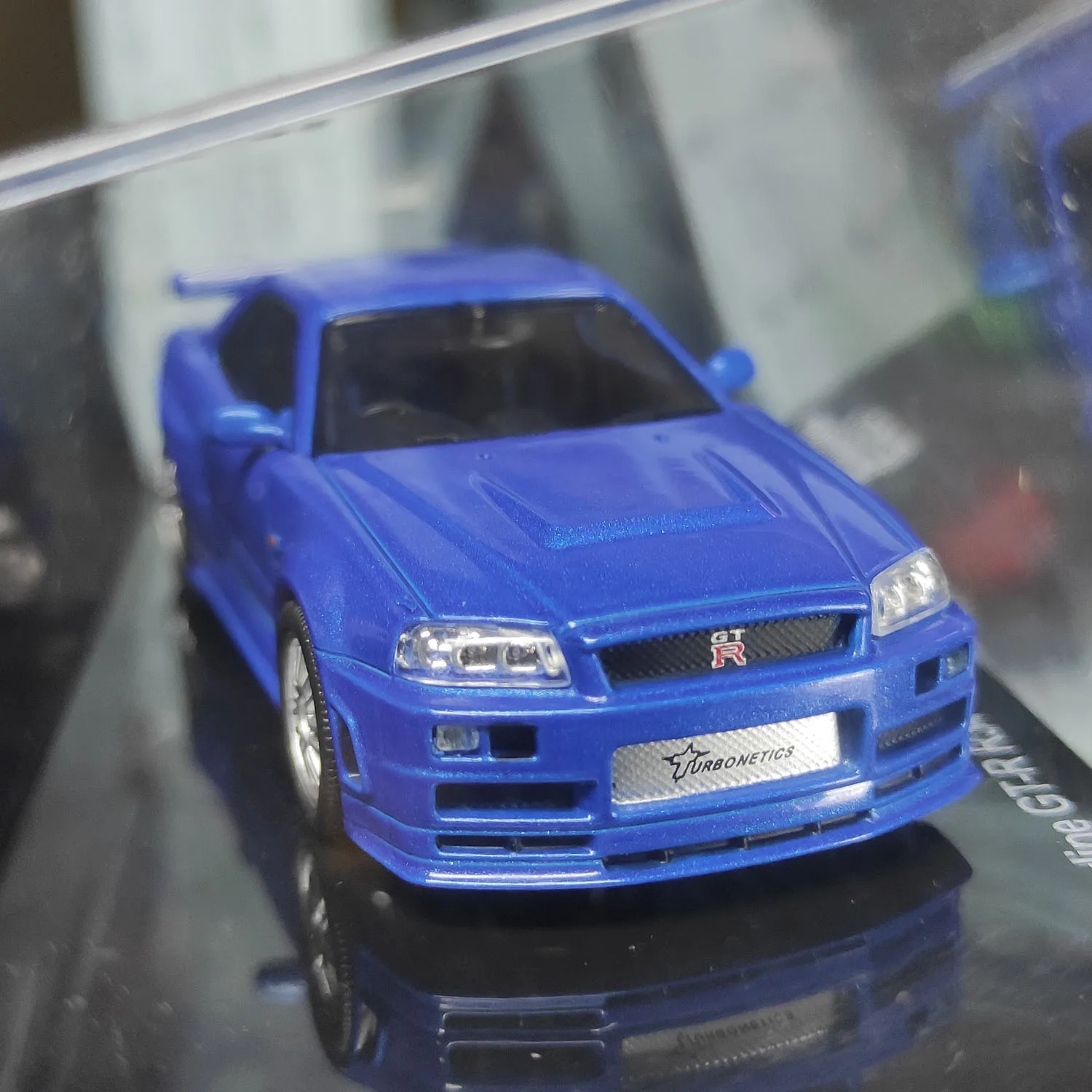 Diecast IXO 1:43 Scale Skyline GT-R R34 Blue Alloy Car Model