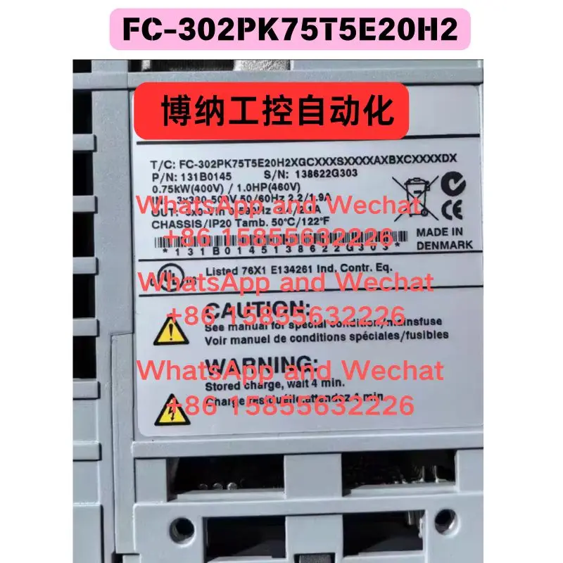 

Использованные оригинальные разобранные детали FC-302PK75T5E20H2, преобразователь частоты, функциональный тест ОК, быстрая доставка.