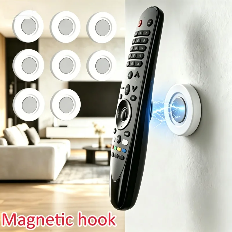 Magnetic Hook Remote Control Frame Strong Magnet Hook Remote Control Bracket Strong-holding TV Remote Control Bracket