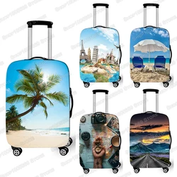 Tropical Beach Luggage Covers Elastic Highway Suitcase Protective Covers for Travel Accessories Anti-dust Trolley Case Cover