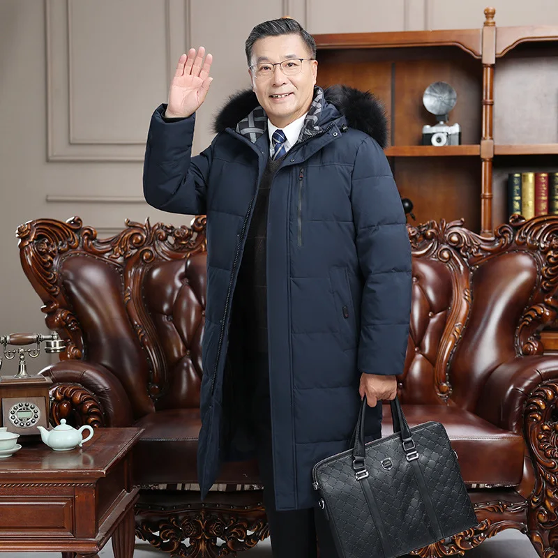 الرجال سترة شتوية سترات العلامة التجارية الفاخرة رجل الملابس الدافئة سميكة فضفاضة معاطف الشتاء طويلة الحشو مبطن سترة منفوخة HWY303 #3