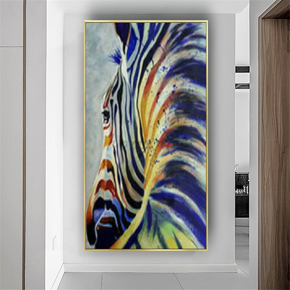 

Nordic Children's Room Decor Paintings Handmade Animal Oil Painting Abstract On Canvas Modern Wall Pictures For Home Decor Mural