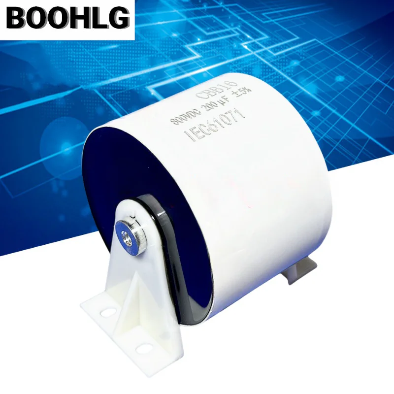 1 Buah 800VDC 200Uf 800V Frekuensi Tinggi Non Induktif Penyerapan Kapasitor Mesin Las Plasma Mesin Pemotong Aksesoris