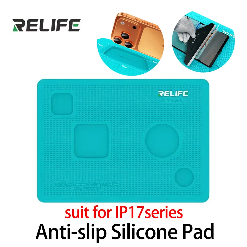 

Relife RL-004DM Professional Anti-slip Pad Good Elasticity With Multiple Devices Camera Protection Silicone Pad Repair