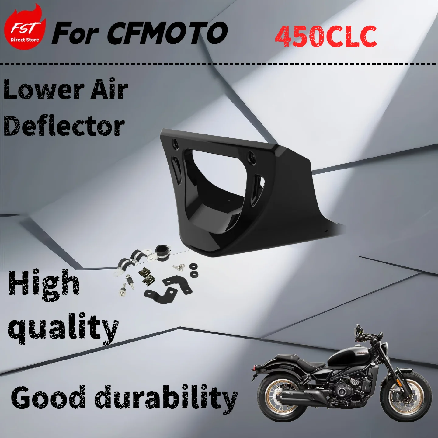 

Для CFMOTO 450CLC модифицированный нижний воздушный дефлектор, защитная крышка двигателя, нижний карман, накладка радиатора, аксессуары