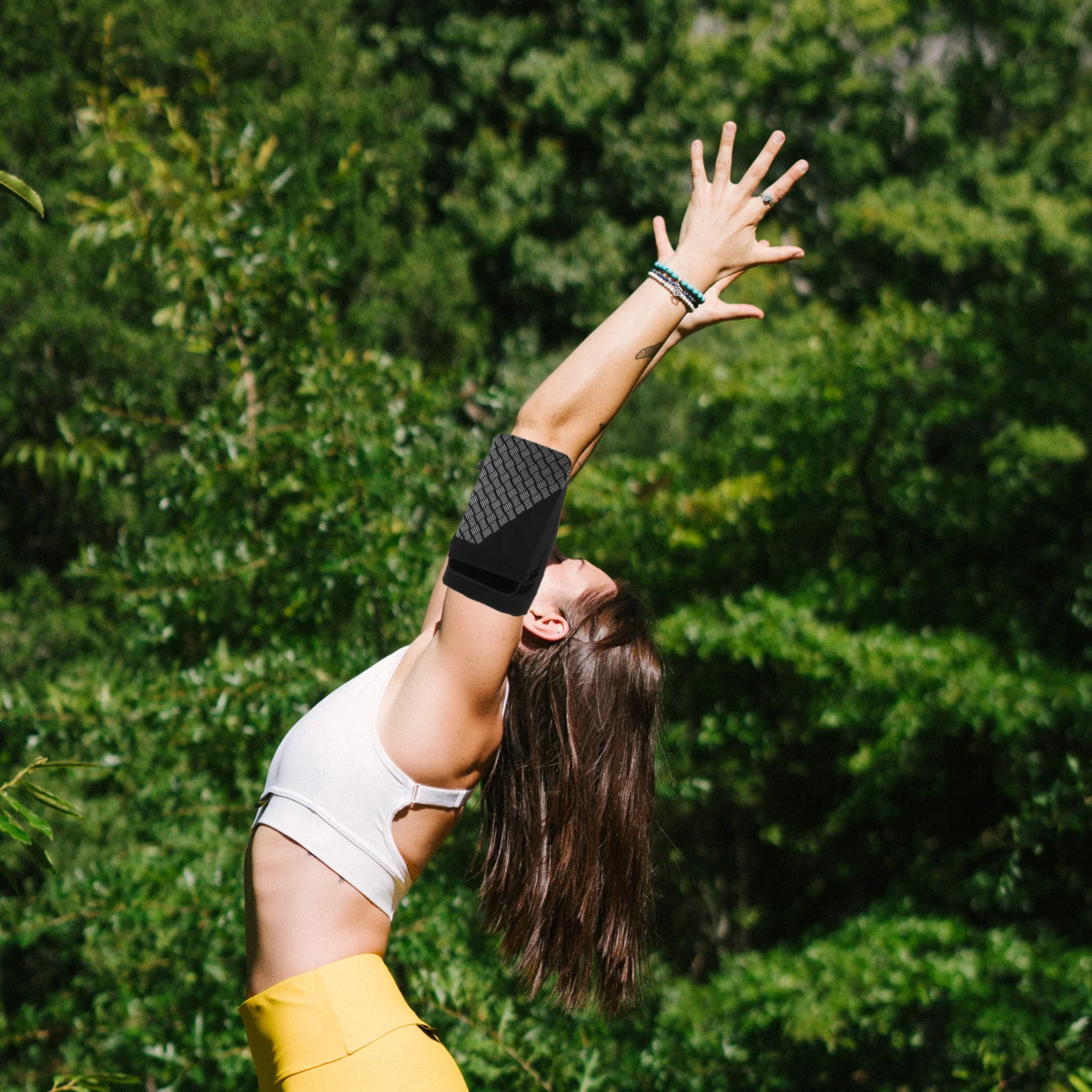 

Reflective Running Armband Sleeve Outdoor Cycling Phone Holder Lightweight Comfortable Sports Mobile Arm Bag for Fitness