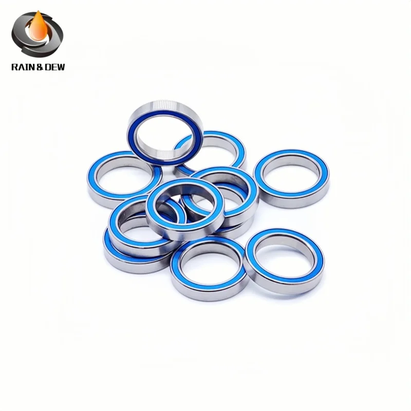 Łożysko ABEC-7 6702RS 15x21x4mm 10 szt. Samochód elektryczny RC hobbystyczna 6702 RS 2RS Łożyska kulkowe 6702-2RS niebieskie uszczelnione — zdjęcie 5