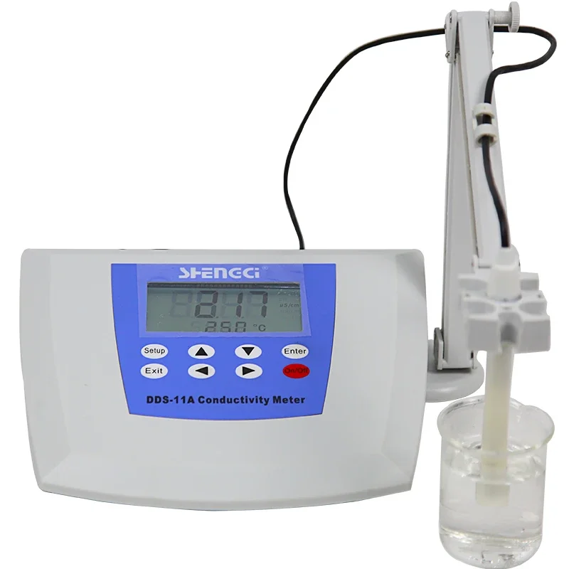 New Sales Promotion Shanghai Sheng Magnetic Dds-11a Desktop Conductivity Meter ( Display) Conductivity Measuring Instrume