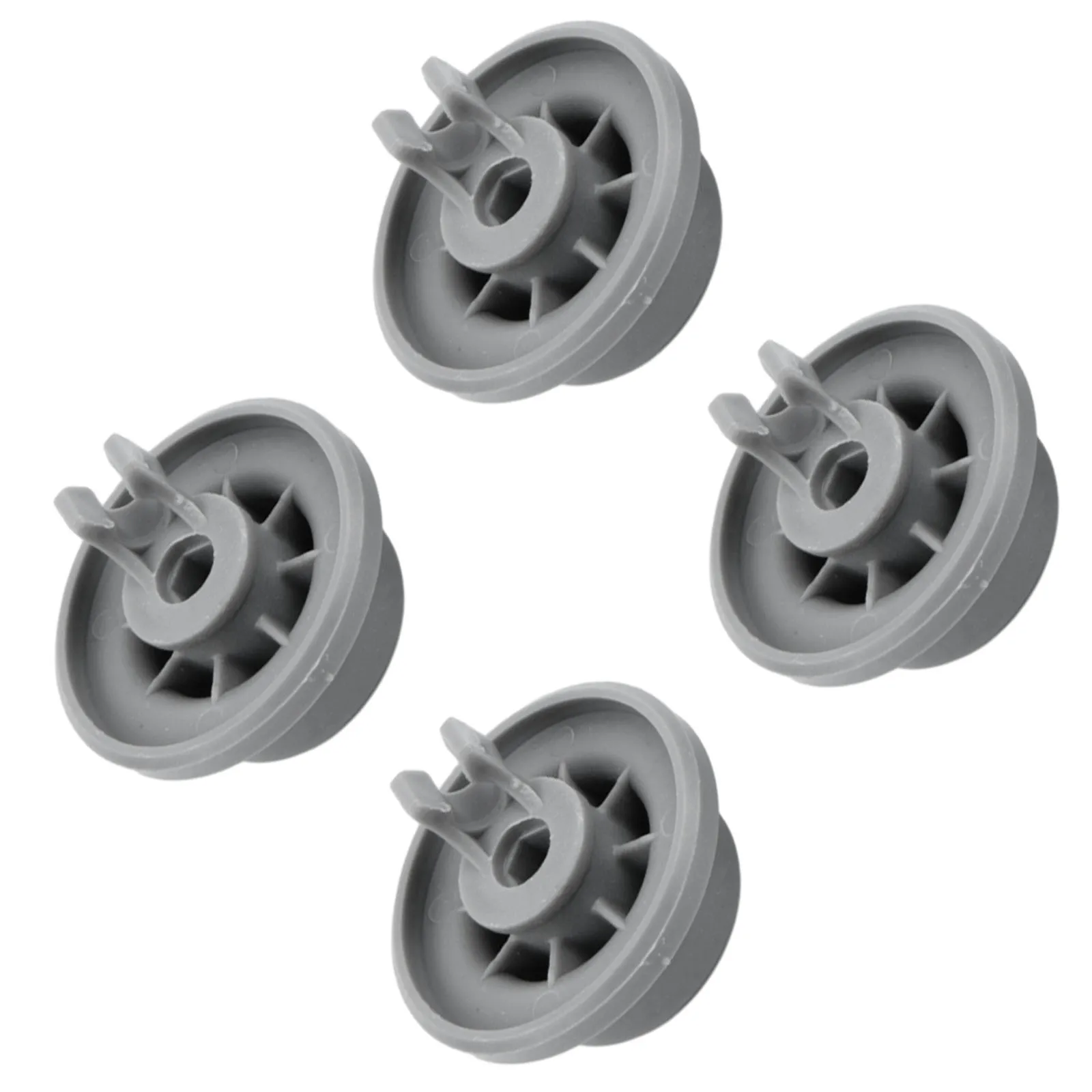 Replacement Wheels Wear-resistant 4pcs ABS Accessory Basket Dishwasher For Bosch Siemens Neff Grey Lightweight Parts