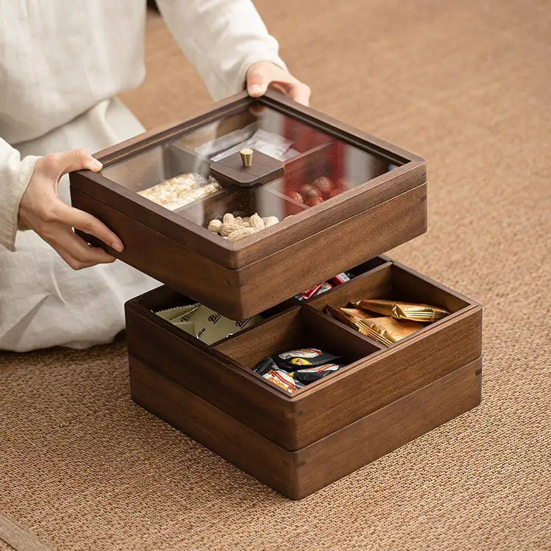 Sigongge Dried Fruit Plate Stove Tea Dim Sum Plate Snack Fruit Plate Tray