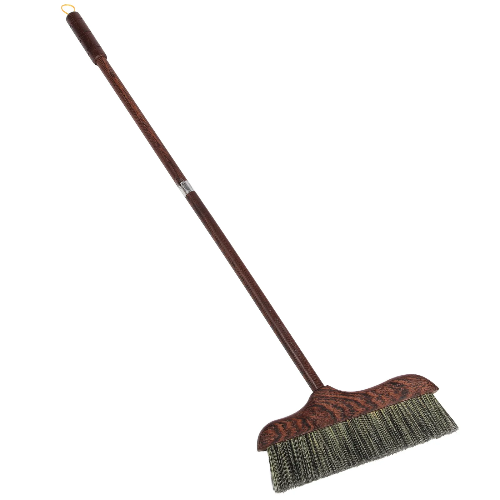

Wooden Broom Beveled Bristles Long Handle Floor Cleaning Tool For Home Kitchen Bathroom Sweeping Heavy Duty Household