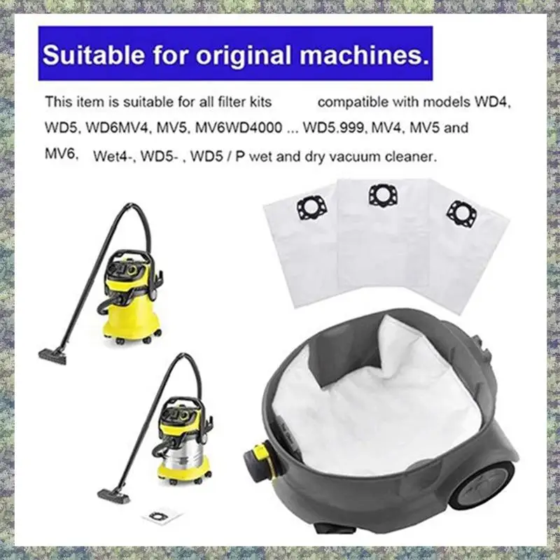 

WON для пылесоса KARCHER MV4 MV5 MV6 WD4 WD5 WD6 2,863-005.0 Hepa фильтр запасные части