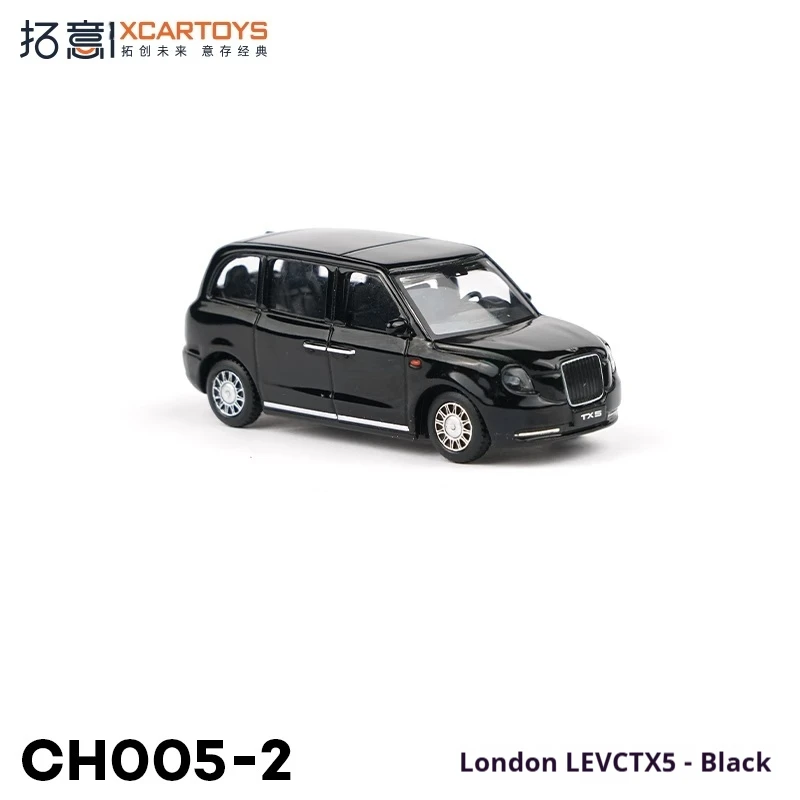 XCARTOYS Micro Alloy Car Model Toy 1/64 Geely British LEVC TX5 Black Railed Motor Car Non-Fernbedienung Vehicle Model