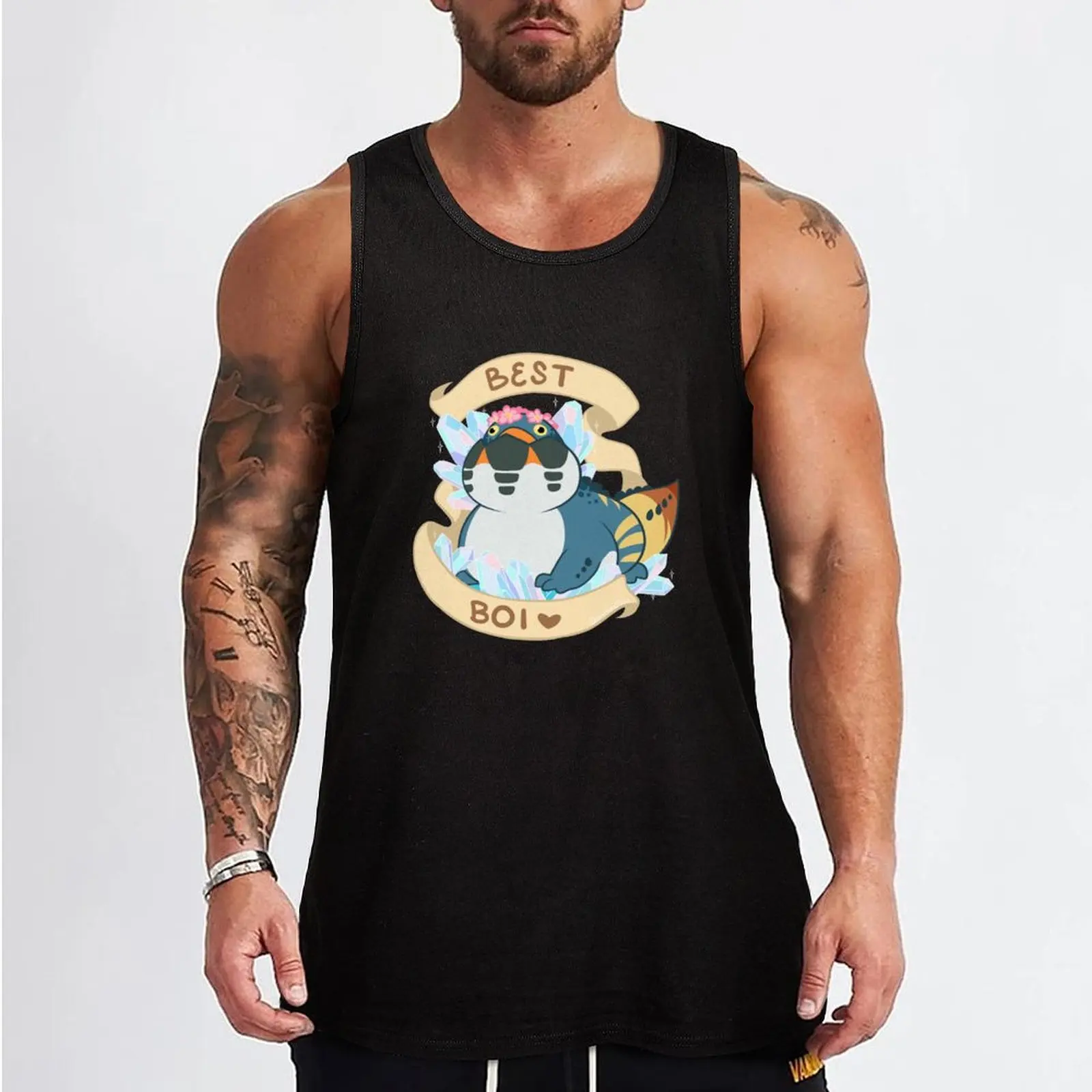 Dodogama Best Boi (MonHun: World) Tank Top gym clothing anime clothes Man gym clothes