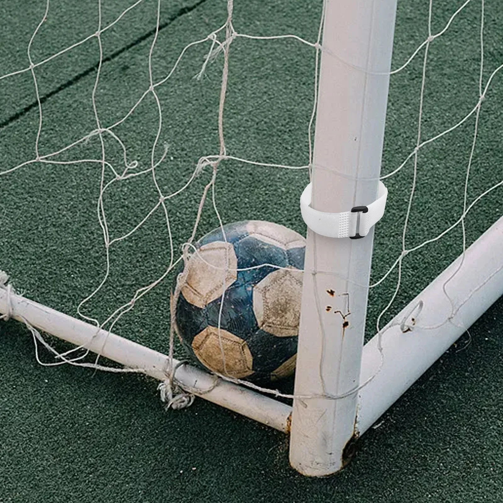 Goal Post Fasteners Soccer Goal Net Straps Complete Set Of Straps Robust Material Construction For Outdoor Play