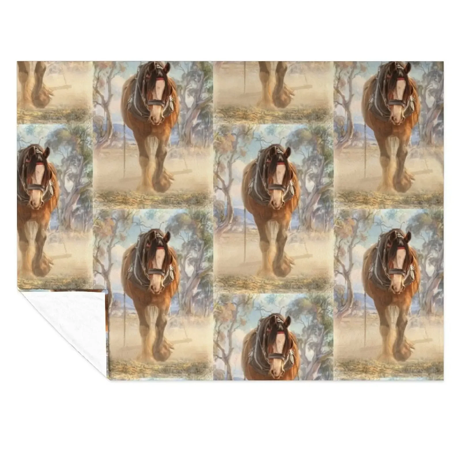 

The Clydesdale Throw Blanket sofa bed Blankets For Baby Tourist Plush Blankets