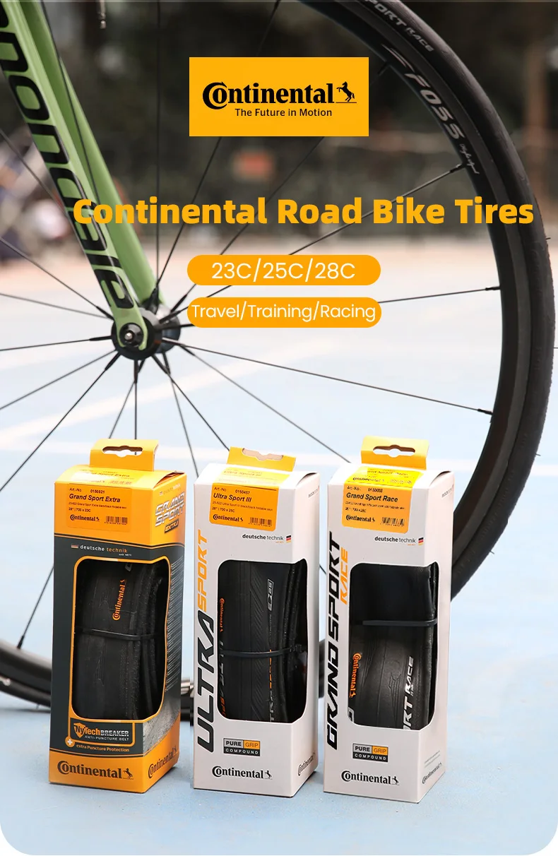 2 stücke Continental Road Reifen ULTRA Sport III & GRAND Sport Rennen Geschwindigkeit 700 × 25C/28C Straße Fahrrad klammer Faltbare Kies Reifen – Detail 4