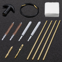13Pcs/Set Gun Bore Cleaning Kit for .22/.223/.30/.308/.357/.38 Caliber 9mm Rifle Pistol Airgun Universal Brass Brushes Kit