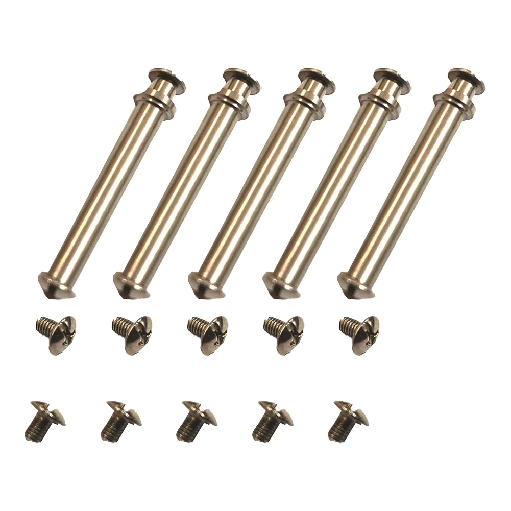1/5 Stück Angelrollen-Griffstange, Kipphebelarm, Metall-Ersatzteil mit Schrauben für DIY-Reparatur, Silber, 28,9 x 4 mm – Detail 27
