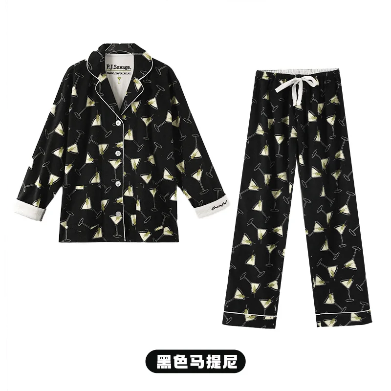 2 Piece Set Pajamas for Women Pj Sets Women 2 Piece Set Outfits 100% Cotton Pajamas for Women Loungwear Set Loose Sleep Homewear