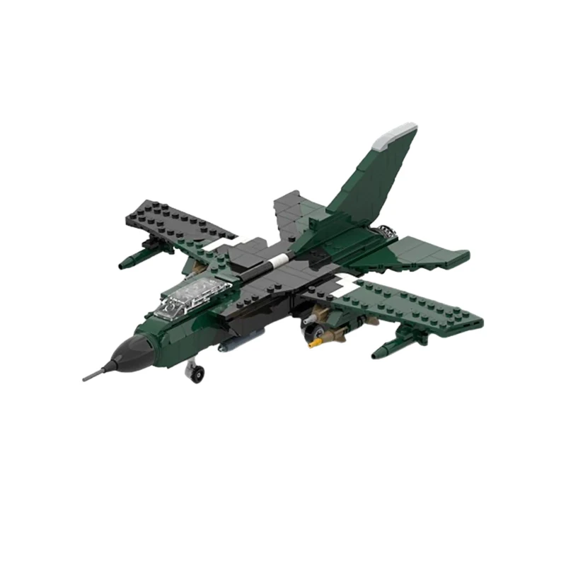 QWERT Military Combat Aircraft Model MOC Building Bricks War Equipment Style Modular Technology Gifts Holiday Assemble Toys Suit