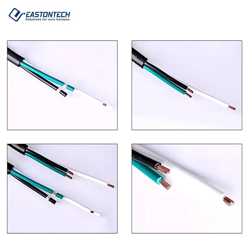 EW-0675 Intelligent Cable Manufacturing Equipment Long Short Wire Stripping Machine for 0.5-3mm² Wire 5-20mm Strip Length