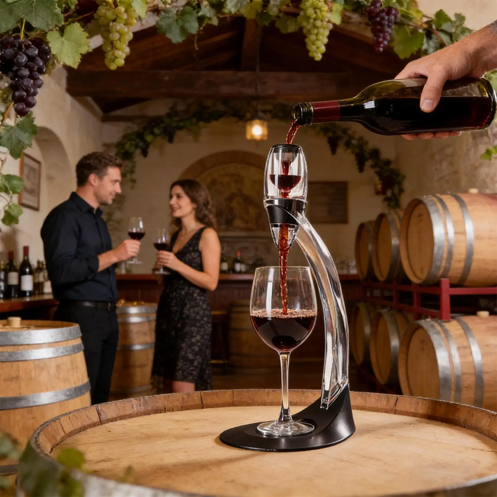 

Red Wine Decanter Portable Quick Multi-Purpose Kitchen Utensil Wine Aerator Decanter For Christmas Retirement Valentine Party