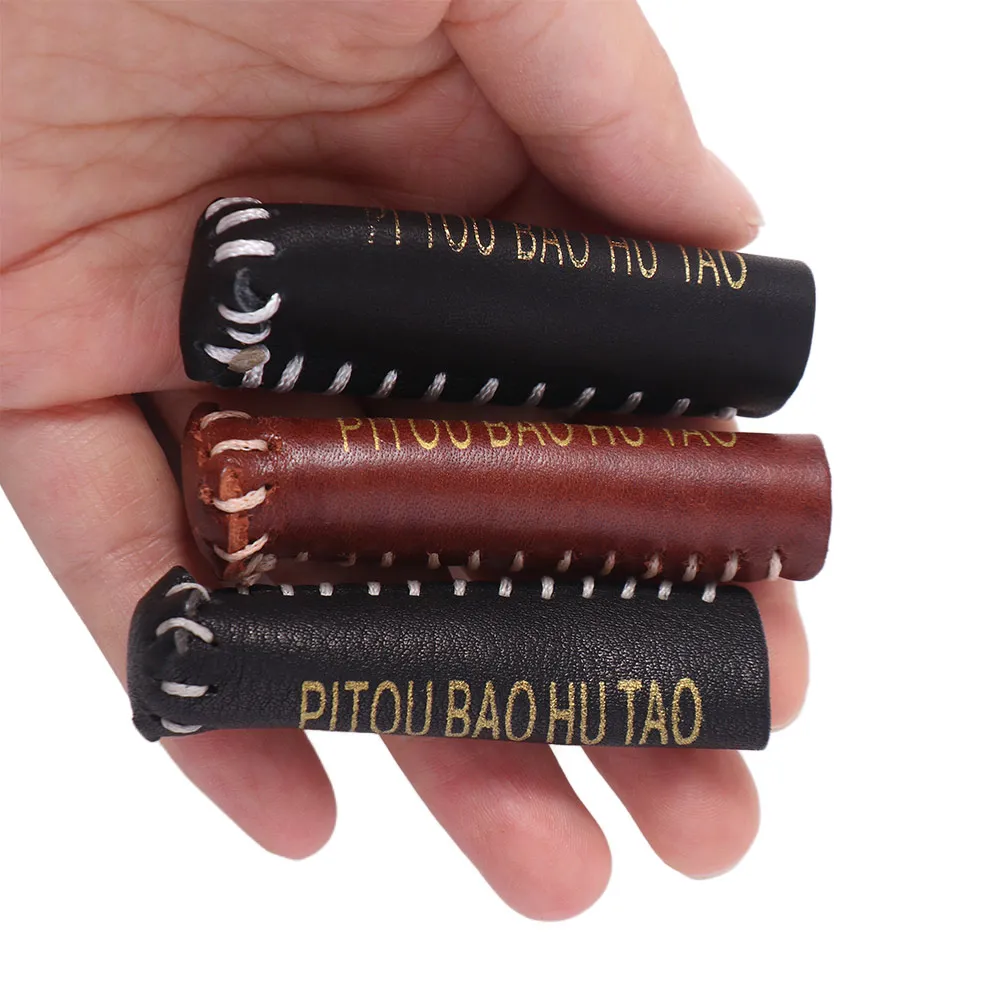 

Leather Snooker Cue Protective Dustproof Moistureproof Cue Head Cover Cue Sleeve Professional Billiard Tip Protector