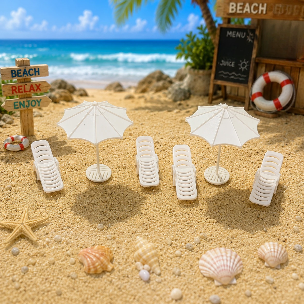 مجموعة من 6 قطع كراسي استرخاء  - مراجعة Outdoor Furniture Umbrella وسعره